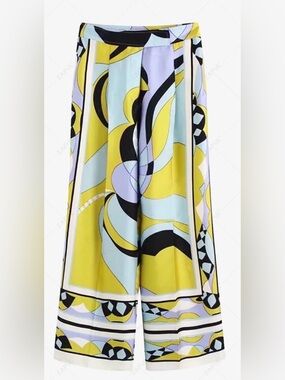 Zara Women's Yellow & Pastel Print Maxi Skirt